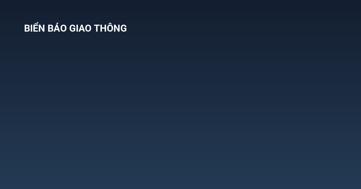 thiết kế biển báo giao thông
