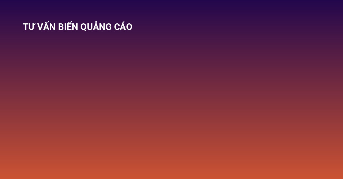 biển quảng cáo điện tử đa sắc